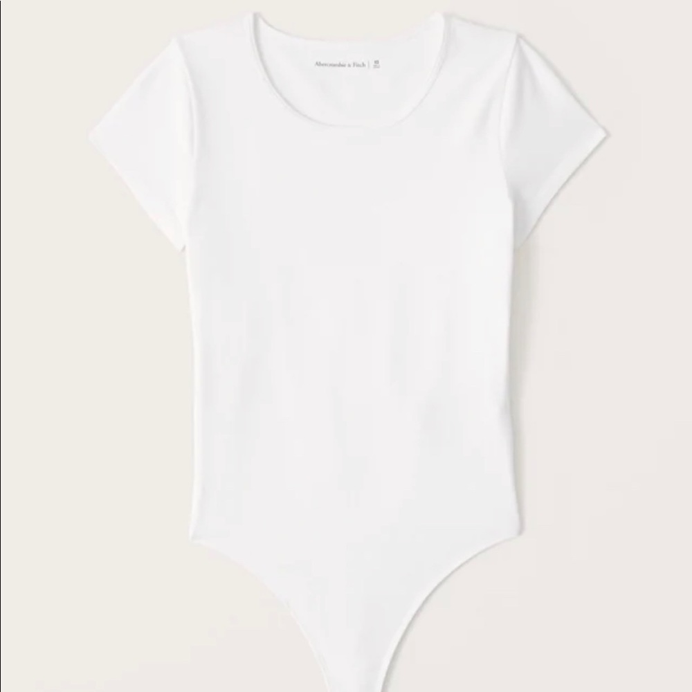 Abercrombie white short sleeve bodysuit